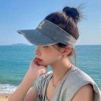 DRESSPLUS Ngoài trời Mũ Chơi Gôn Chạy Bộ Thêu chữ Mũ Lưỡi Trai Vải Kem chống nắng Denim Mũ bóng chày mùa hè Mũ cao bồi Mũ chóp rỗng Mũ thể thao Mũ nữ