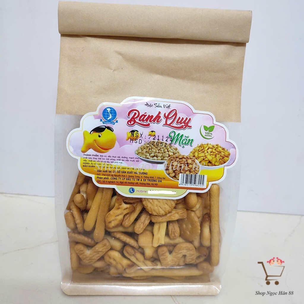 Bánh Quy Mặn Đặc Sản Việt gói 250g