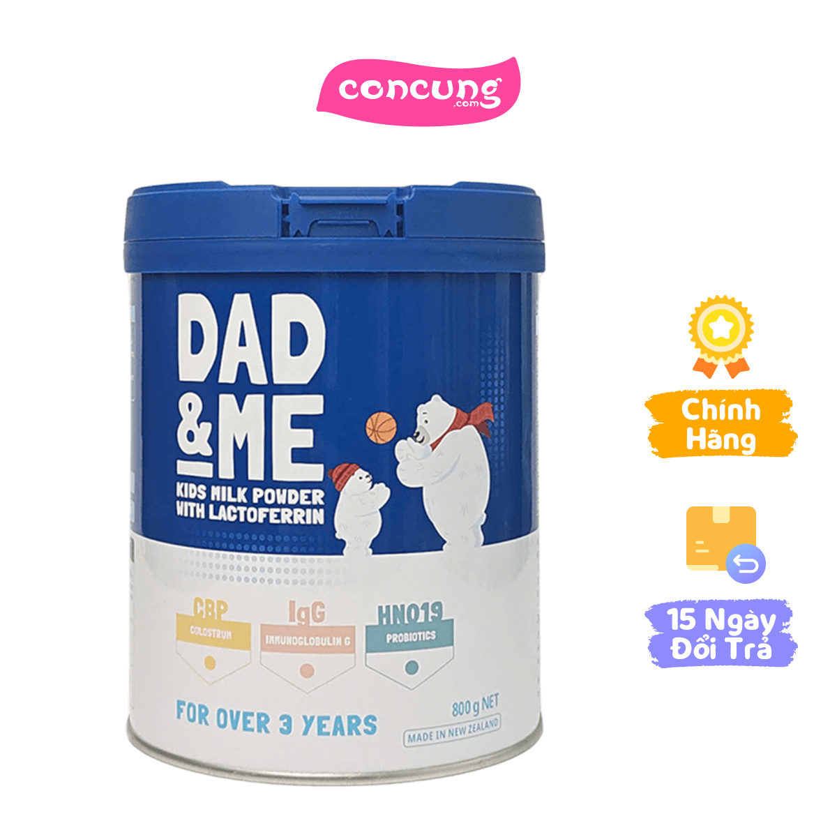 Sữa Dad&Me 800g cho trẻ từ 3 tuổi