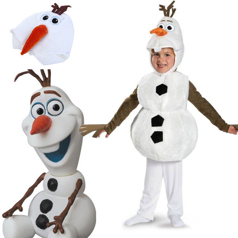 Kids Snow Trere Cosplay Movie Frozen Snowman Olaf Cosplay Costume Kids