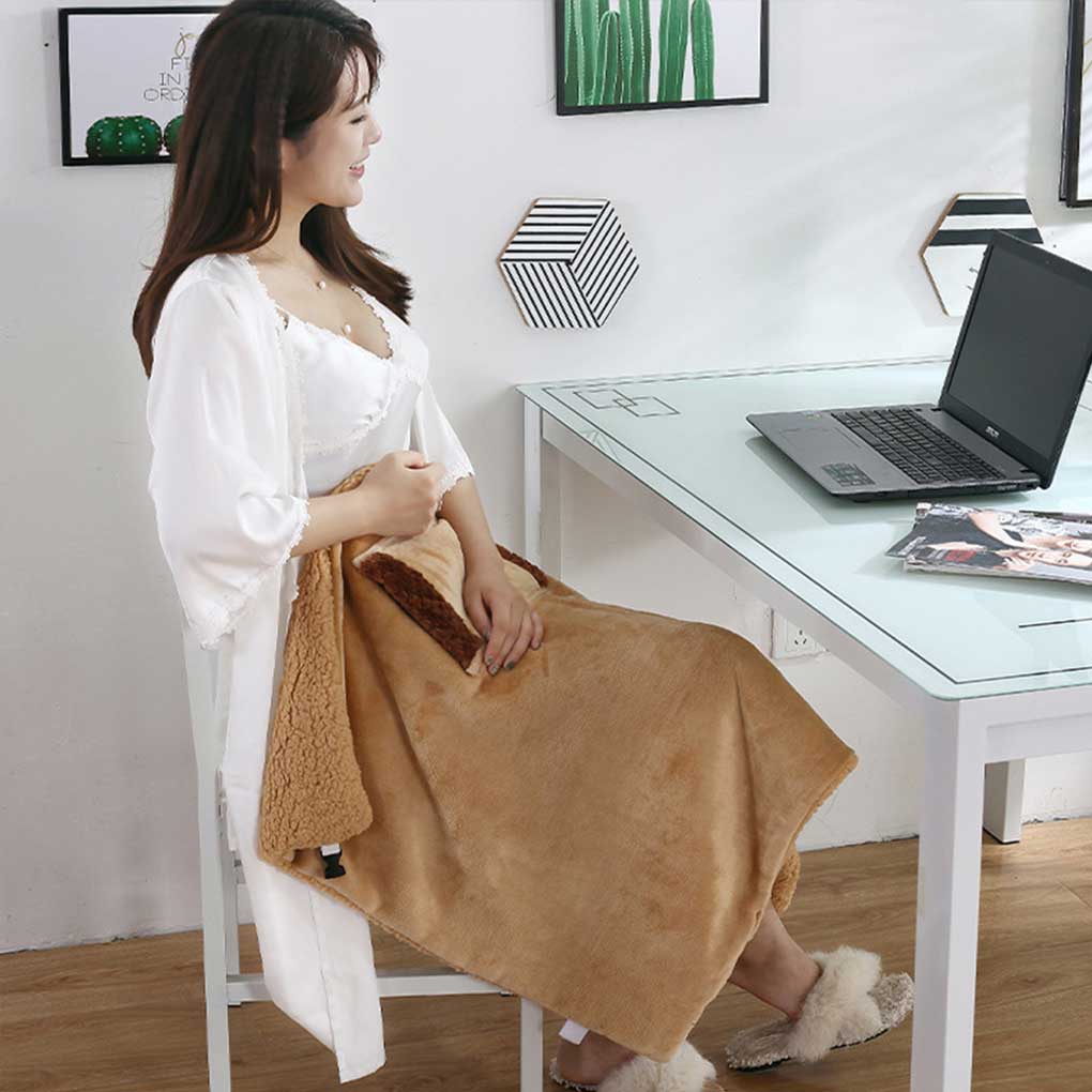 5V USB chăn điện nóng Mat di động cổ Vai Chân chân tay đầu gối có thể giặt tái sử dụng Đệm sưởi ấm màu tím 2023