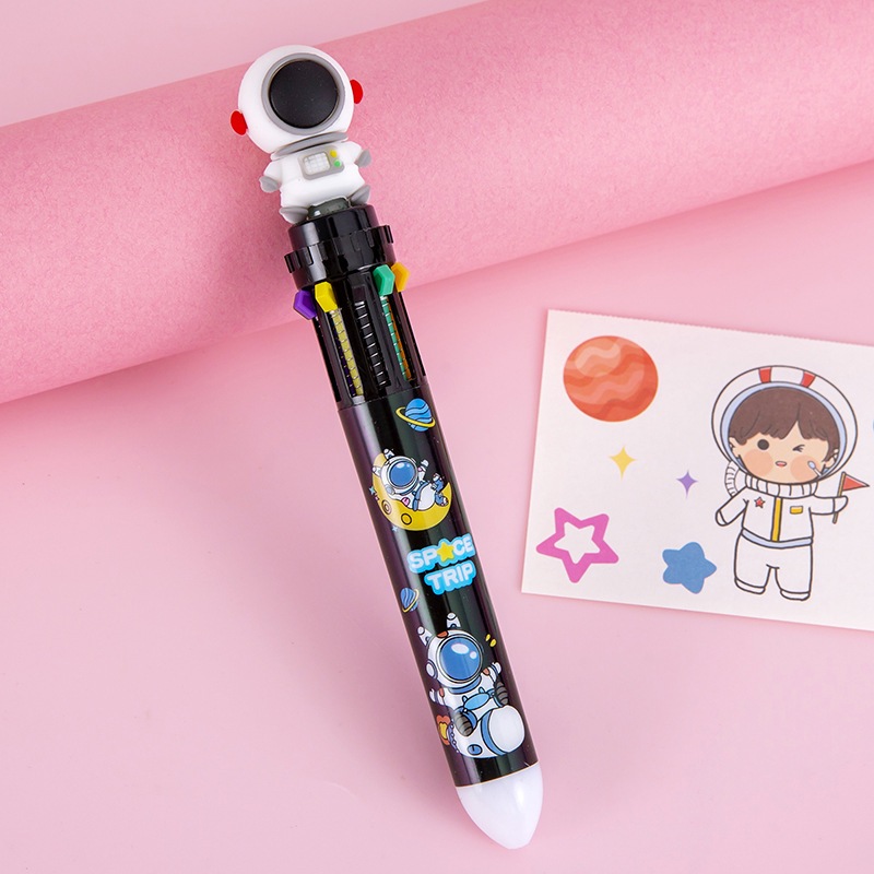 COD PULPEN MEKANIK 10 WARNA TINTA KARAKTER ASTRONOT 3D / PULPEN 10 WARNA MOTIF BONEKA ASTRONOT