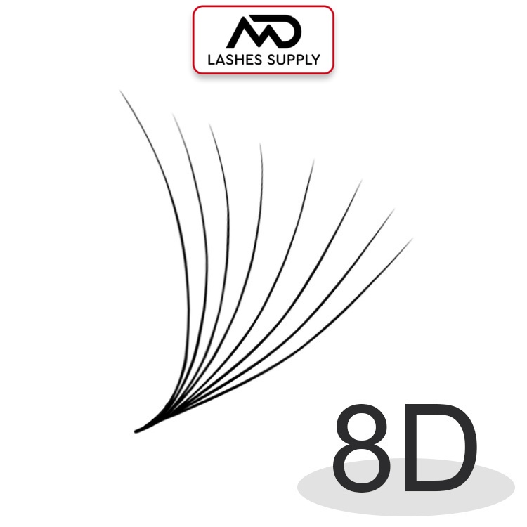 Mi fan 8d độ cong c - cc - d, độ dày 0.7 - 1 hộp 1000 fan - dụng cụ nối mi