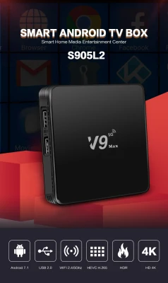 TV Box Android 2021 Global 4K HD 5G TV Box Android 7.1 bluetooth Smart Media Player TVBox 2.4G+5G Dual Wifi Media Player Support Youtube
