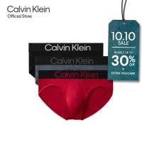 CALVIN KLEIN Microfiber Stretch Bold Logo Hip Brief 3 Pack Mens