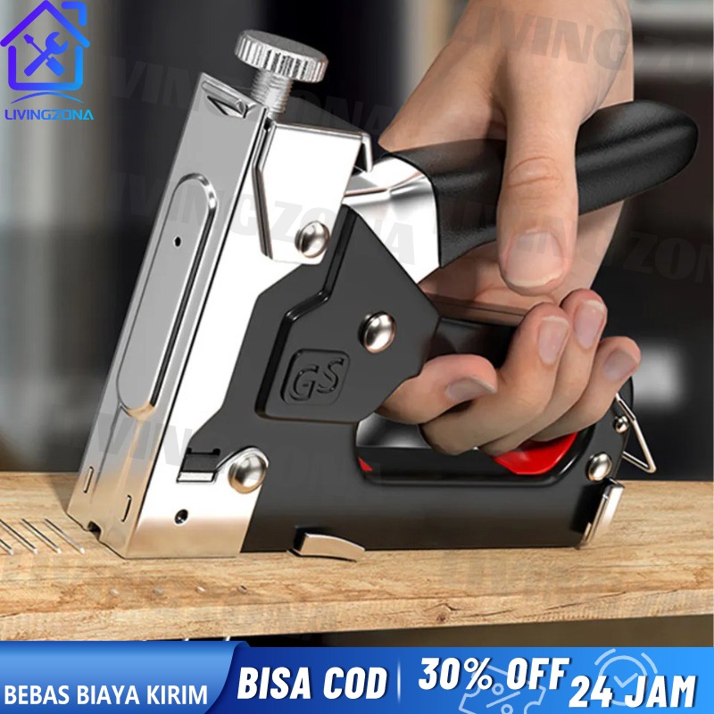 4 in 1 Stapler Shoot Staples Gun Checkered Gun Tacker Staples 800Pcs Sharp Staples Sofa, Upholstery Staples, Stepler Motor, Chair, Etc Harga 60,000 rupiah*Gratis Ongkir