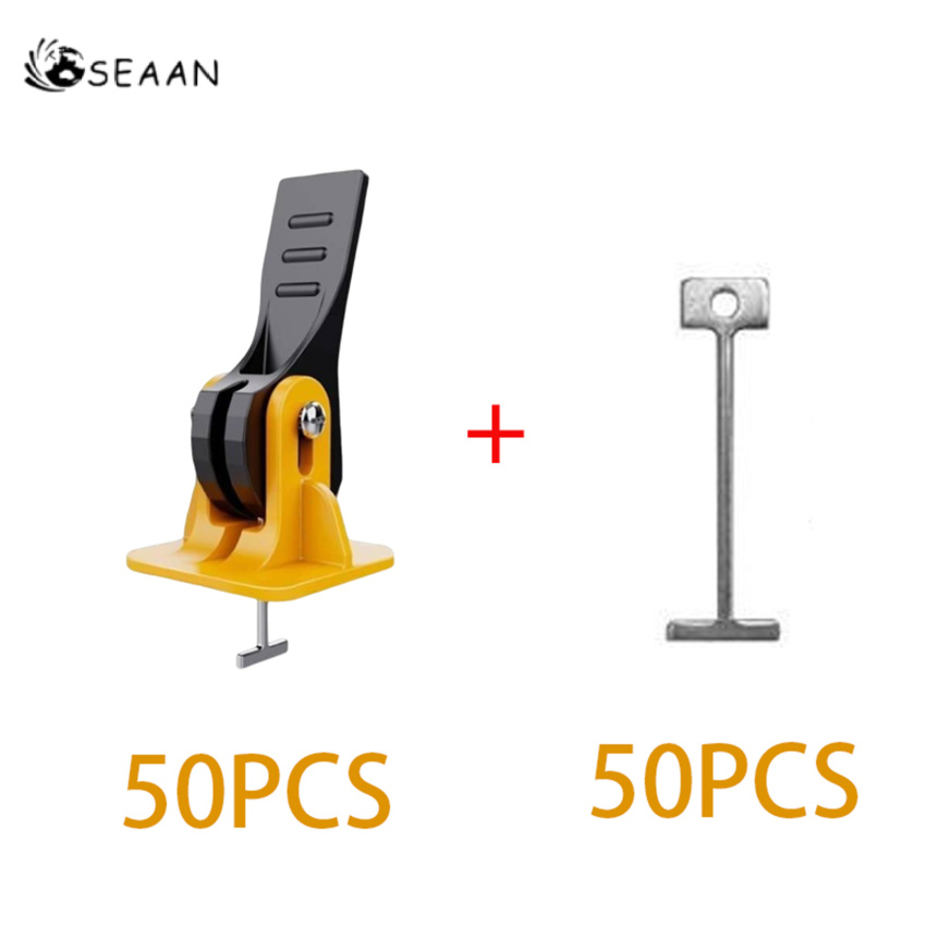 50 cái reusabletile hệ thống san phẳng cho gạch gạch lát sàn san lấp mặt bằng tay gạch san lấp mặt bằng thiết bị xây dựng bộ phận công cụ