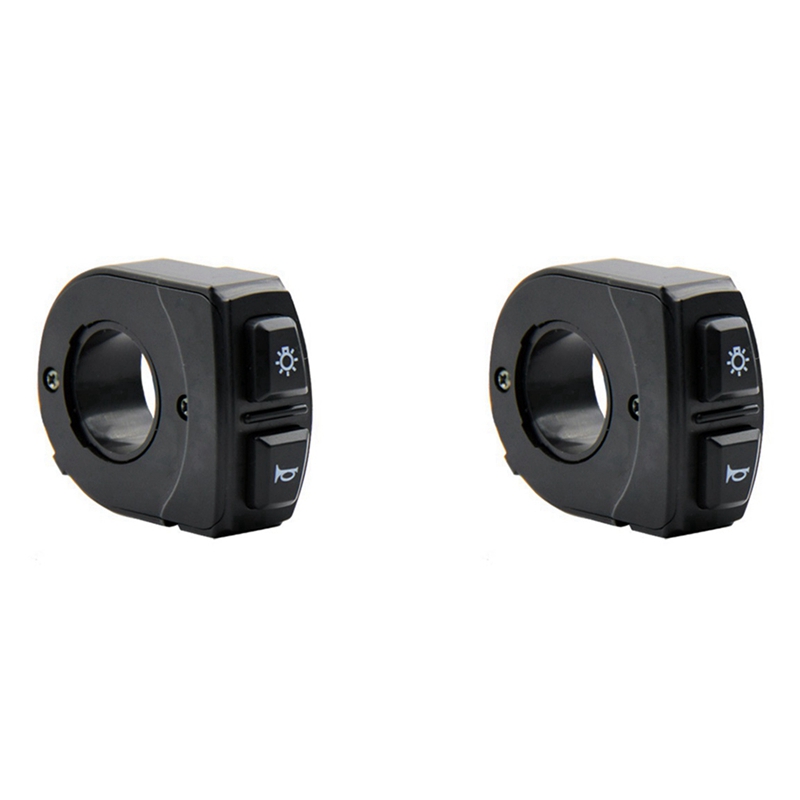 2X Bicycle Lithium Battery Modification Accessories 2-In-1 DK21-1S Switch Mountain Bike Scooter Horn Headlight Switch