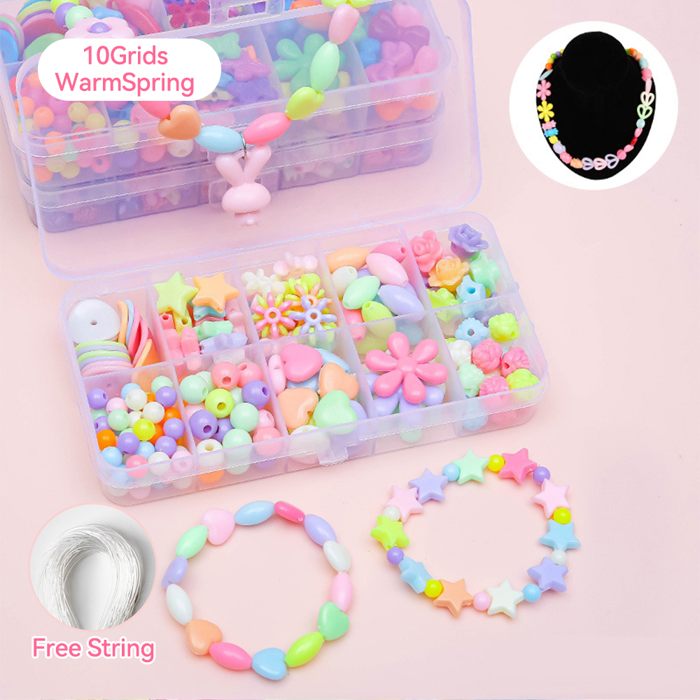 Lakoe DIY Bracelet Kit Complete Set Beads Kit DIY letter beads kit set for Name Bracelets Jewelry Making and Crafts DIY Beads Set DIY Toys For Girls