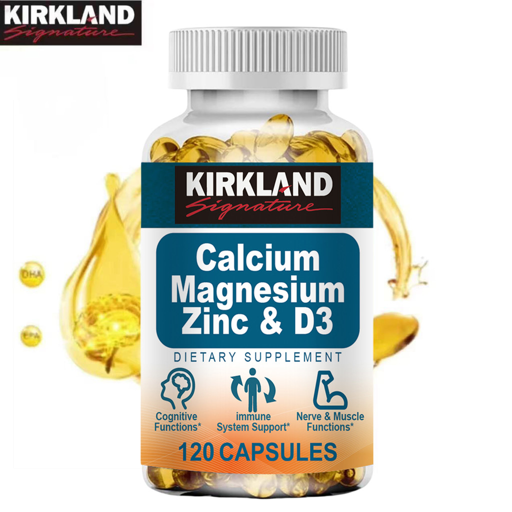 Viên nang KIRKLAND Canxi Magiê Kẽm + Vitamin D3 cung cấp chất dinh dưỡng cho sức khỏe xương, cơ và thần kinh