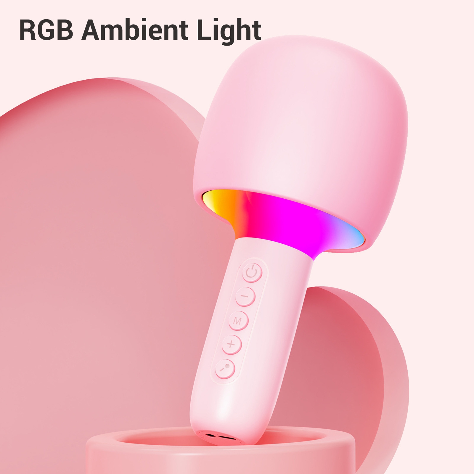 Razer bluetooth không dây Micro Karaoke Máy tay cầm xách tay Mic Với đèn RGB 3.5Mm Aux Jack 5 Hiệu ứng Âm Thanh Cho điện thoại máy tính bảng máy tính xách tay