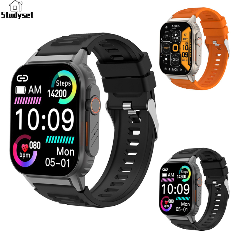 Studyset in stock G41 Smart Watch 2.01" Full Touch Fitness Smartwatch Heart Rate Blood Oxygen Blood Pressure Sleep Non-Invasive Blood Glucose Monitor Waterproof Fitness Tracker Watches For Men Women ราคา 858 บาท*ส่งฟรี