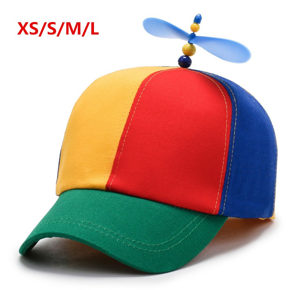 HESONG Adult Funny Rainbow Helicopter Propeller Baseball Cap
