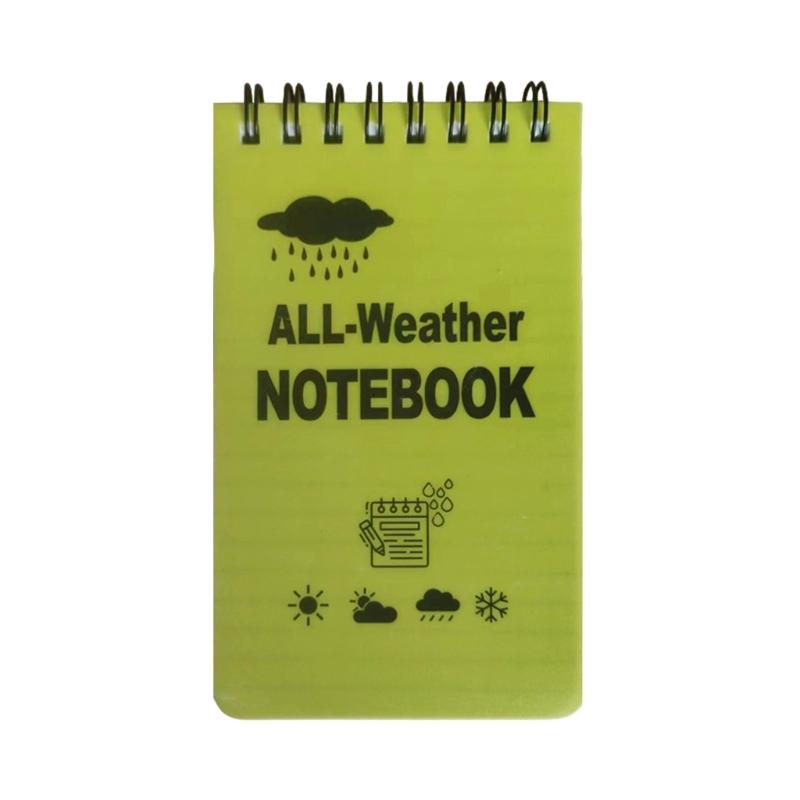 Waterproof Notebook Tacticals Pocket Notebook All Weather Paper Notebook 7.6x12.7cm for Outdoor Activities Recording - 2