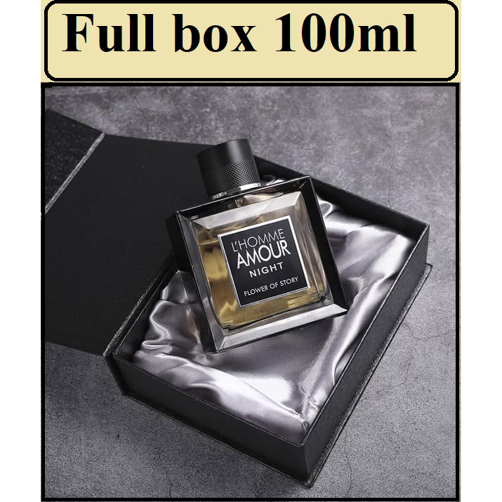  Nước Hoa Nam L'HOMME AMOUR NIGHT 100ML  mùi hương đặc trưng dành cho phái mạnh hộp cứng sang trọng 