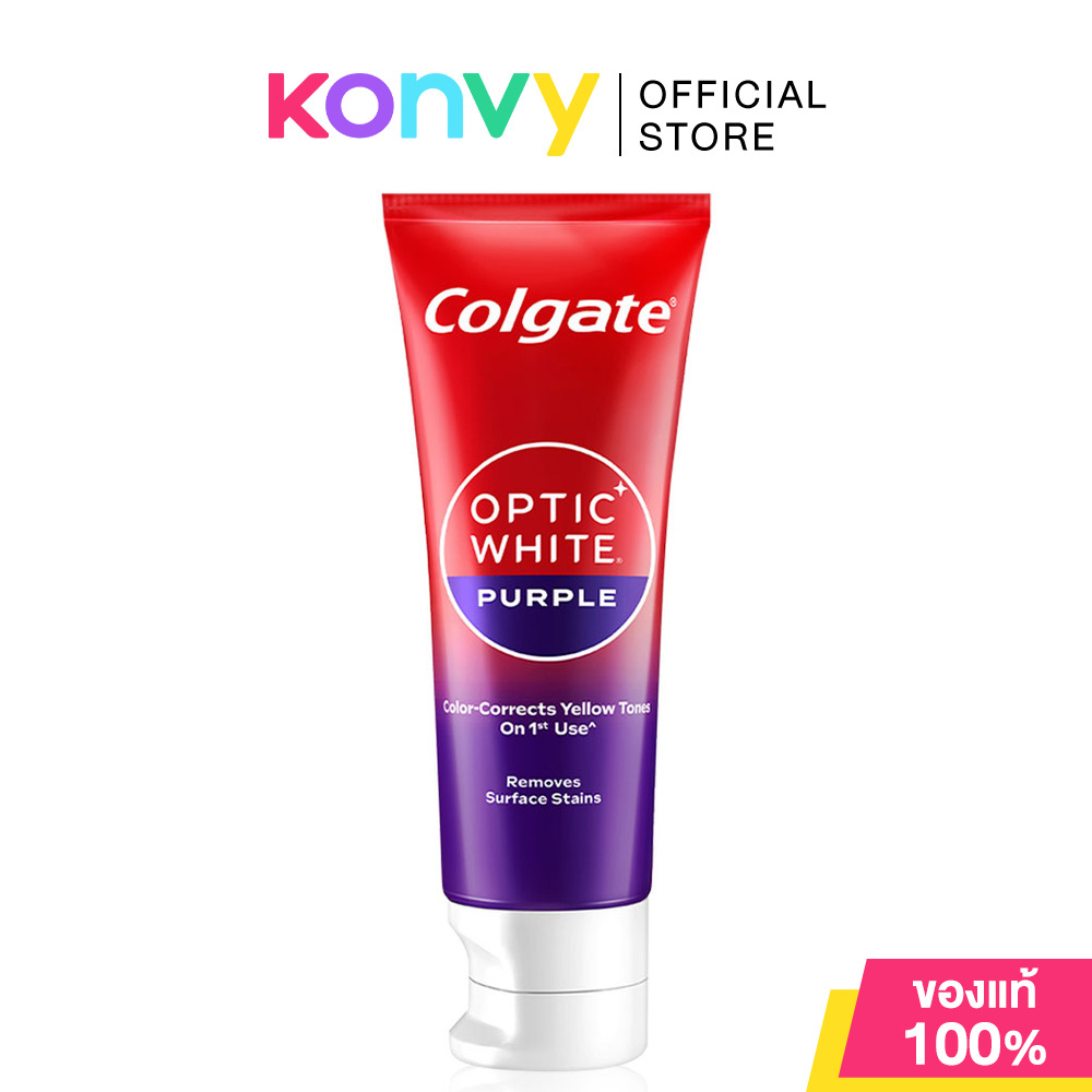 Colgate Toothpaste Optic White Purple 100g คอลเกต ยาสีฟัน