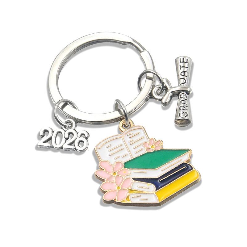 [fenggongshuode] Độc đáo 2026 tốt nghiệp kim loại Gown cap Keychain cho sinh viên lễ món quà lưu niệm cho các bên trường - 6