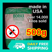 Three Elephant Borax Powder - Multi-purpose Cleaner and Insect Killer
