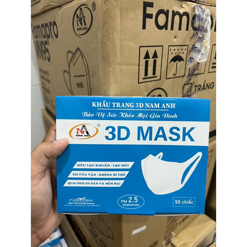 Khẩu Trang 3D Mask Hộp 50 Cái