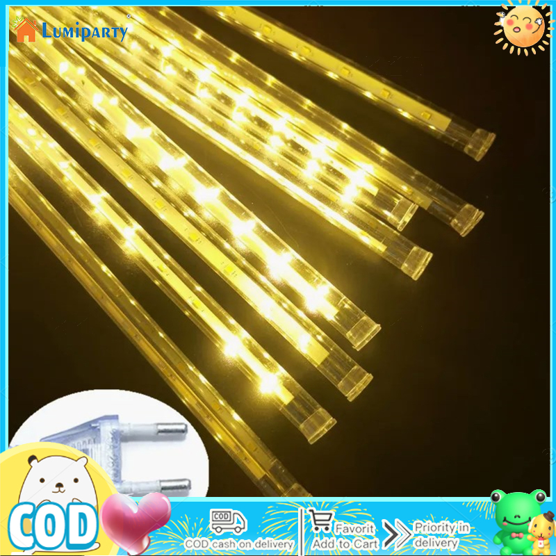 Lumiparty 30cm Led mưa sao băng mưa đèn IP65 độ sáng cao không thấm nước đèn cổ tích cho lối đi trong vườn trang trí sân (rắc cắm Châu Âu)