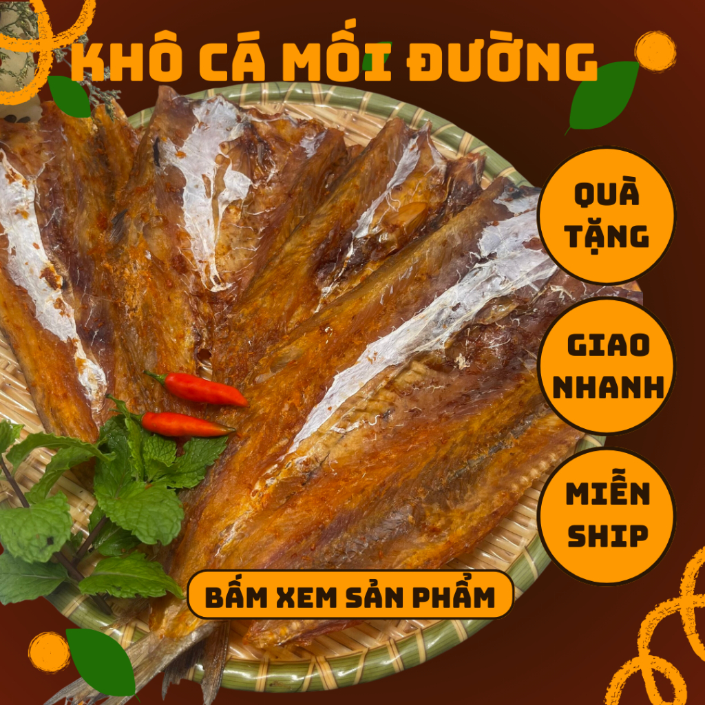 Khô cá mối, khô cá mối đường tẩm vị ngon ngọt thịt đặc sản Cà Mau - Ăn Vặt Nhà Tý