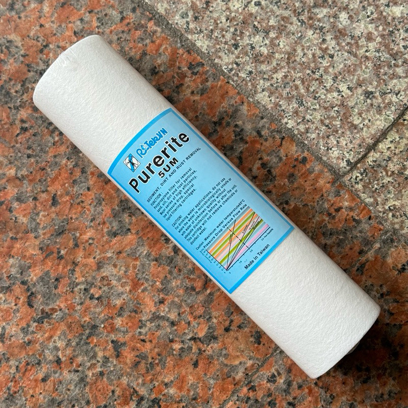 Lõi Lọc Số 1 PP 5 Micron 10 Inch Purerite Taiwan Thay Được Cho Mọi Dòng Máy Lọc Nước RO / NANO