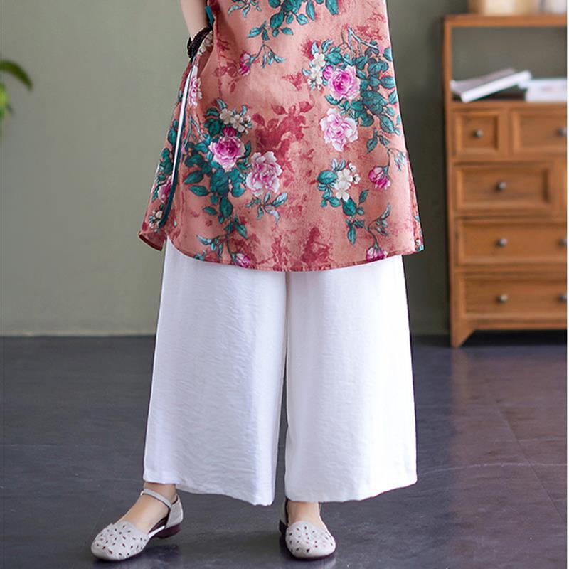 Nqzz trung niên và bà mẹ cao tuổi dài hàng đầu thiết lập Kiểu Retro National Wind kích thước lớn Bông Váy đầm cho phụ nữ sườn xám nq233