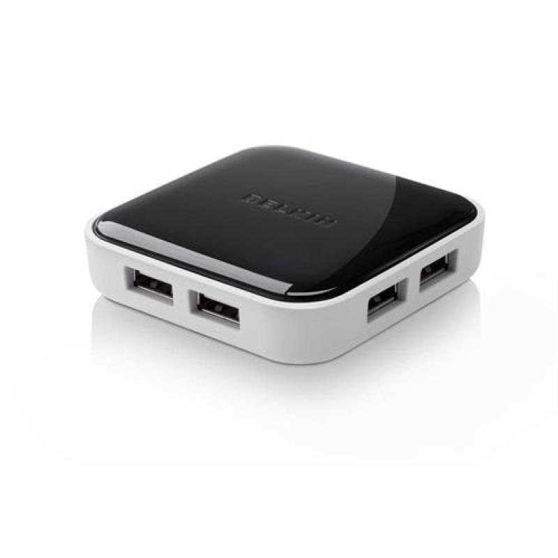 Belkin 7-Port Powered Desktop Hub USB 2.0 Ultra Compact with Power Adapter