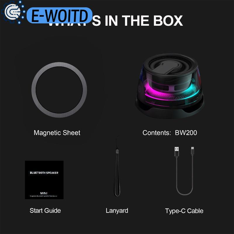 E-WOITD Edifier ลำโพงบลูทูธแบบพกพา Hecate G200แสง RGB ลำโพงแม่เหล็ก BT5.3กล่องเสียงขนาดเล็กที่วางโทรศัพท์สำหรับเล่นได้นาน7ชั่วโมง ราคา 235 บาท*ส่งฟรี