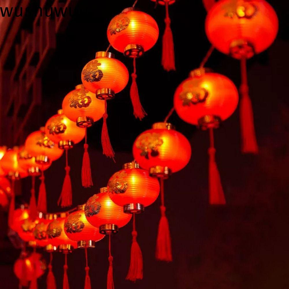 A Classy Glittery Event With 1.5m 10 Light New Year Chinese Red Lantern LED Lights for Celebrations, Homes, Parties, and Cultural Decor Displays