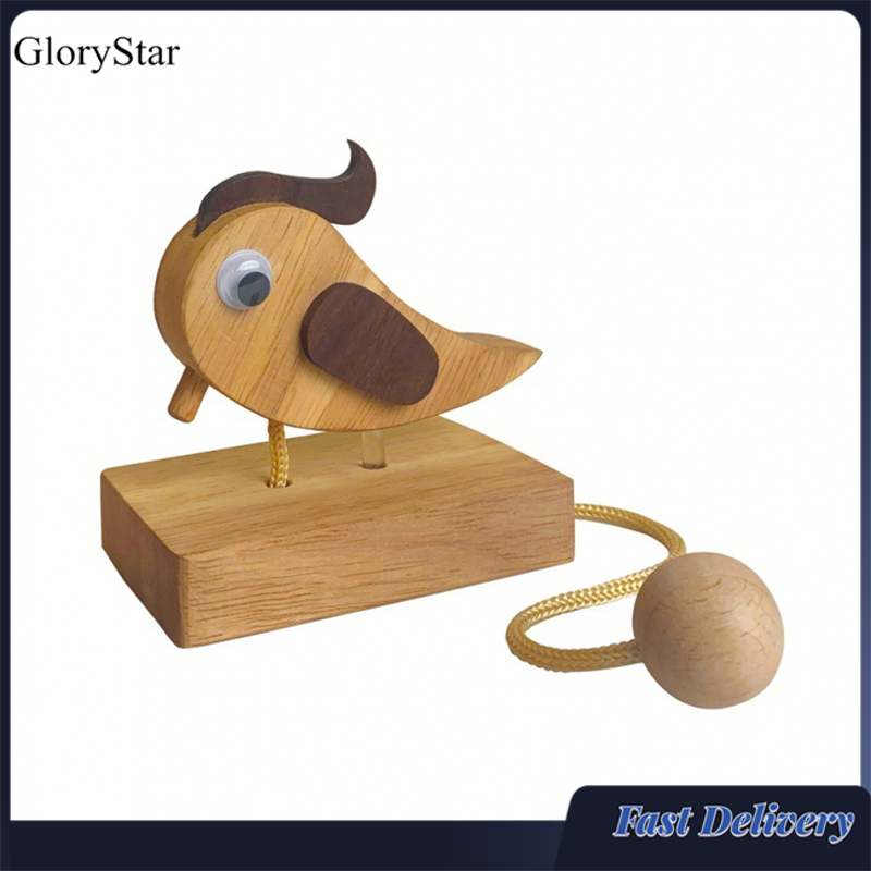 GloryStar Wooden Woodpecker Knocker Woodpecker Door Bells, Creative Doorbell Woodpecker Door Bell For Home Porch, Room Doors, Make Knocking A Pleasure