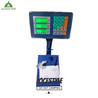 [Jocestyle Mall] Folding Industrial Floor Scale with LB/KG Digital Floor Heavy Duty Folding Scales for Luggage Package Warehouse Home Pet Shop