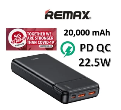 20000 Mah Remax Fast Charging QC PD 22.5W Powerbank Powerbank