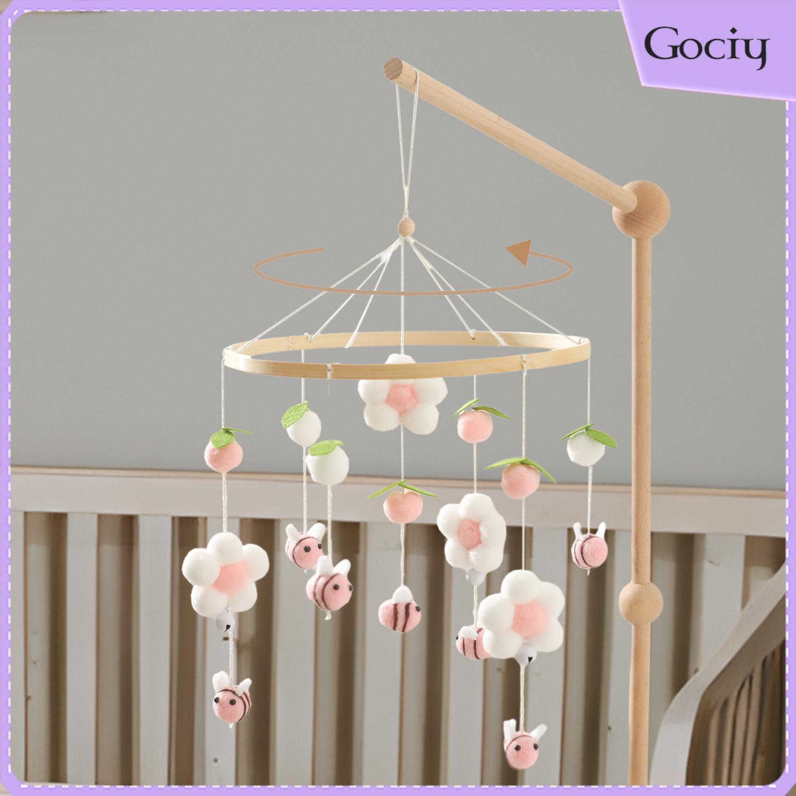 Gociy Baby Crib Rattles Fresh Flowers and Bees for Boys Girls Baby