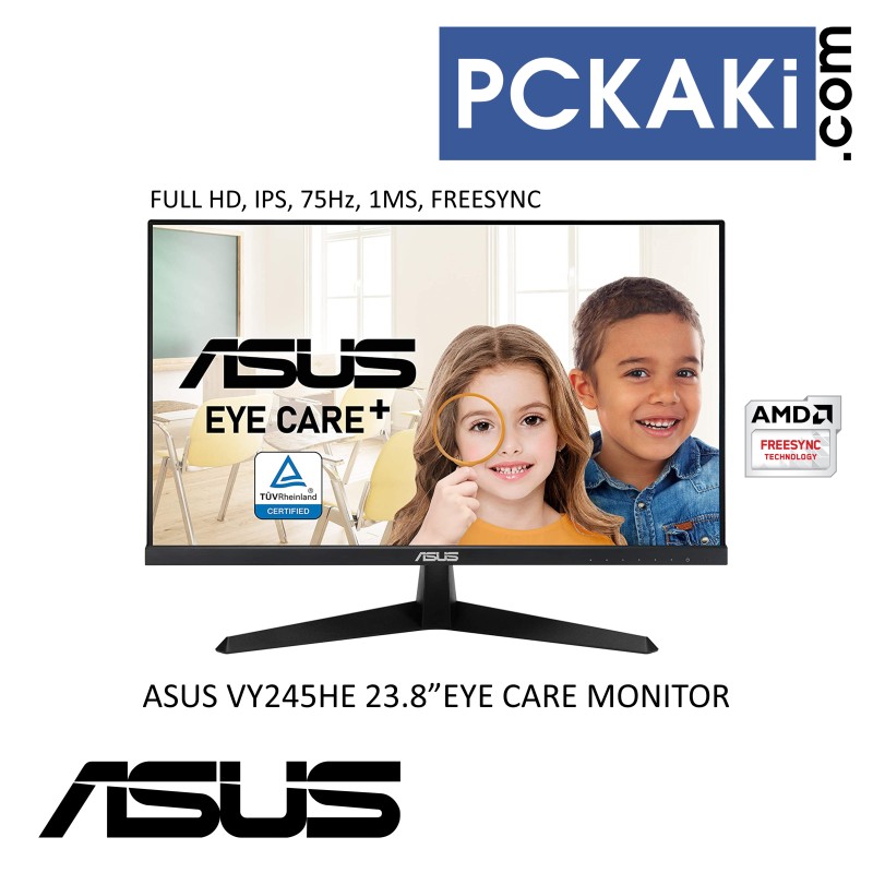 ASUS VY249HE 24 IPS MONITOR 75HZ 1MS (MPRT) | FREESYNC WITH HDMI CABLE | TILT ADJUSTABLE Singapore