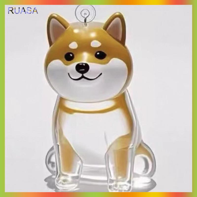RUASA Rõ ràng Puppy tóc tưởng niệm lưu niệm viên nang pet của chó lông container tự làm mặt dây chuyền Keychain trang trí vật nuôi những người yêu thích nhà hiển thị Quà Tặng - 5