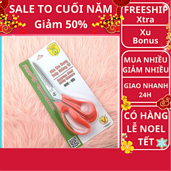 Kéo gia dụng thép không gỉ Nhơn Hòa NHK-9ID cực bén tiện lợi ✔️ kéo đa năng gia dụng ✔️ kéo cực bén ✔️ kéo nhà bếp ✔️ kéo giá rẻ ✔️ Nguyễn Thùy Store