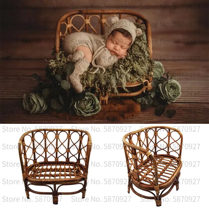 Handmade bé tre băng ghế dự bị sơ sinh đạo cụ chụp ảnh giường bằng gỗ trẻ sơ sinh đặt ra ghế đạo cụ chụp ảnh cho bé phông nền phòng chụp ảnh đạo cụ
