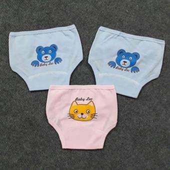 Set 5 Tã Vải Dán sơ sinh hình Thú 2 màu Xanh Hồng cho bé Bebi123