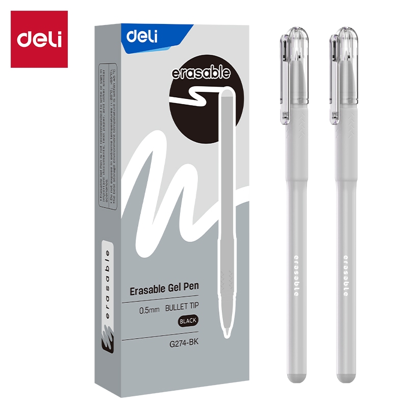 Deli 0.5mm Cap Erasable Neutral Pen EG274