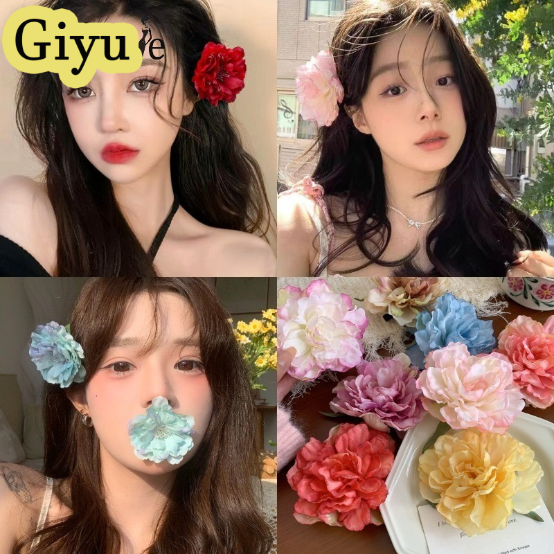 Giyu 1.กิ๊บติดผม Camellia หวานน่ารักสำหรับคอมพิวเตอร์เหมาะสำหรับสาวๆกิ๊บติดผมย้อนยุคที่ทันสมัยและสง่างามเครื่องประดับผมหมวก ราคา 13 บาท*ส่งฟรี