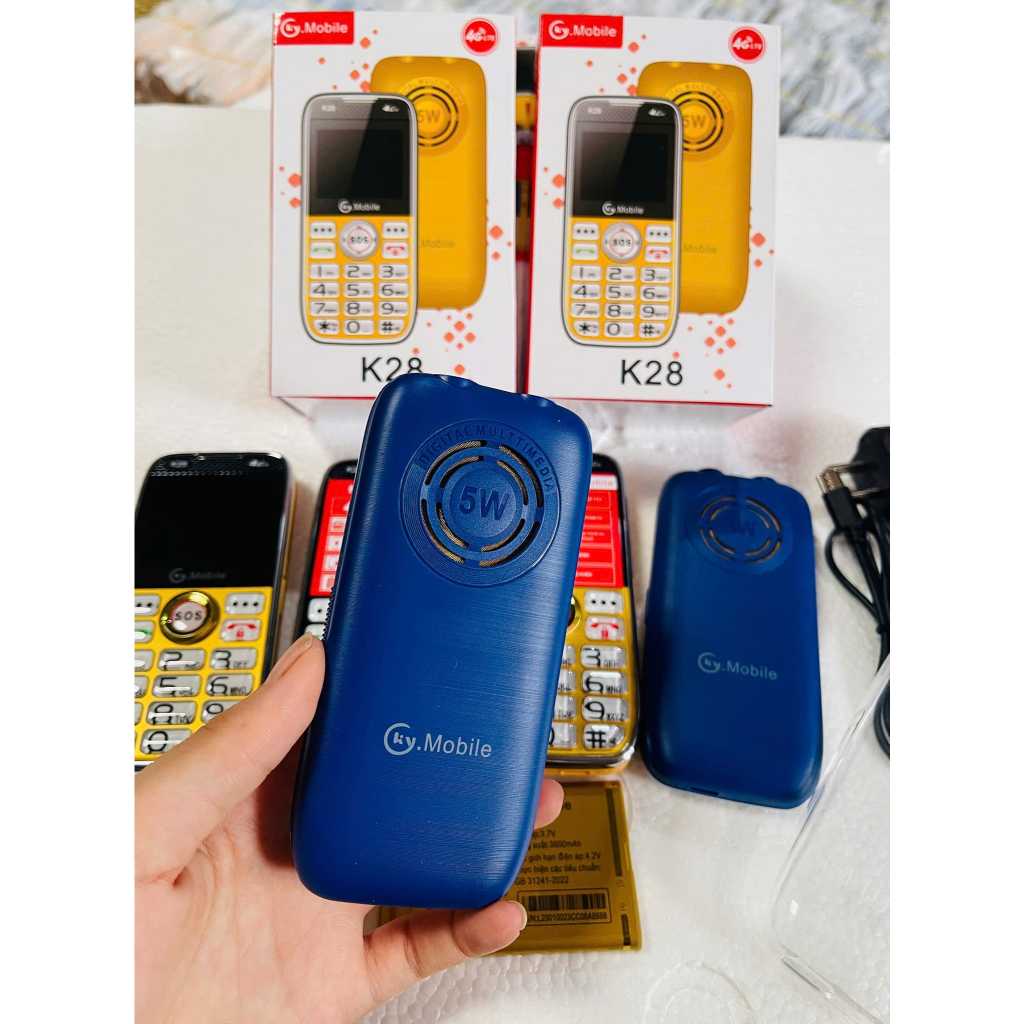 Điện thoại người già K28 4G -ky-mobile, pin siêu khỏe, hàng chính hãng- bảo hành 12 tháng - 3