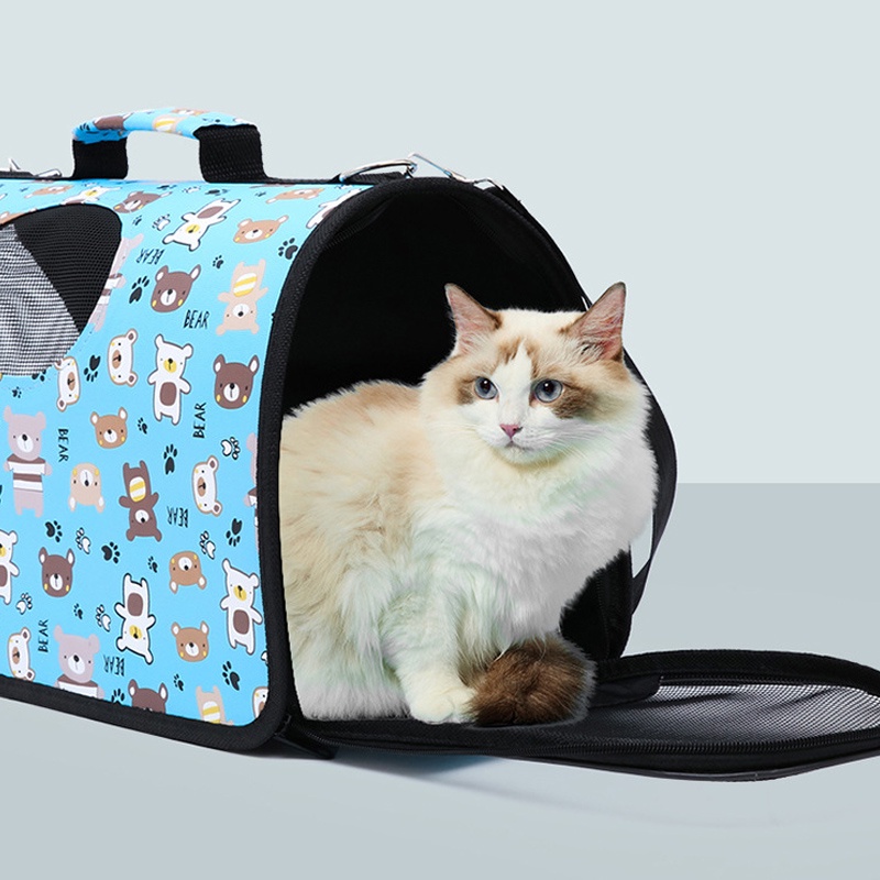 4 STYLES】Pet Carrier Bag Cat Dog Large Capacity Folding Travel Carry Breathable Beg Puppy Portable Cage Kucing | Lazada