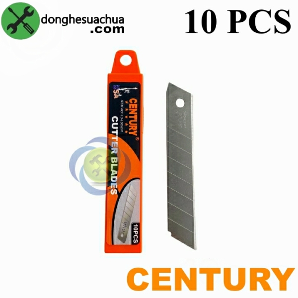 Lưỡi dao rọc giấy Century LU-LUOIDR kích thước 18mm x 100mm x 0.5mm (10 lưỡi /hộp)
