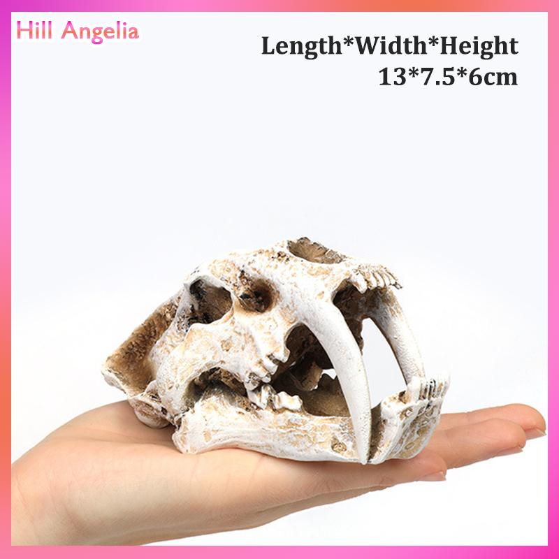 [Hill Angelia] Mô phỏng nhựa động vật hộp sọ trang trí tự làm bể cá bể cá phụ kiện trang trí sáng tạo hộp sọ cảnh quan bể cá trang trí - 6