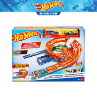 Hot Wheels Action Whip Around Raceway Playset with 2pcs Diecast Vehicle