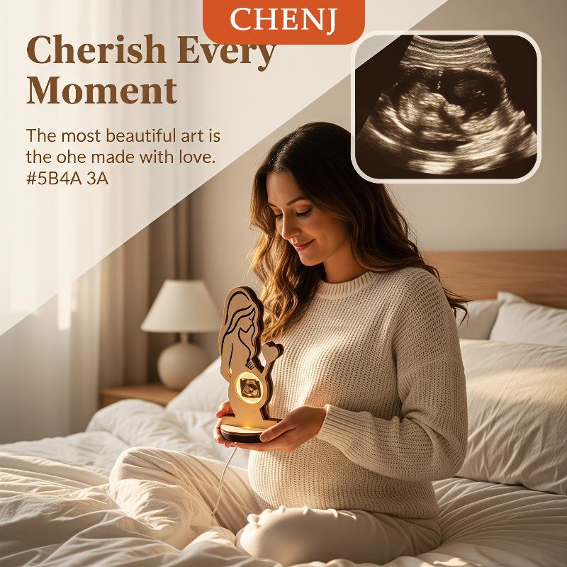 [COD] CHENJ ลูกบอลคริสตัลแบบมีไฟ LED สำหรับกลางคืนมีเอกลักษณ์พิมพ์ภาพอัลตร้าซาวด์สำหรับเป็นของขวัญสำหรับเปิดเผยเพศ ราคา 230 บาท*ส่งฟรี