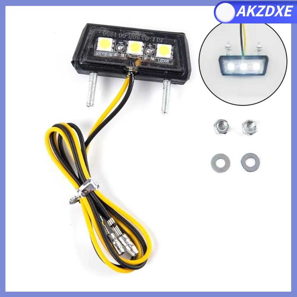 AKZDXE 1Pc 12V Đèn LED Chống thấm nước Đèn hậu Đèn biển số LED Biển số xe máy Đèn biển số xe máy Phổ quát
