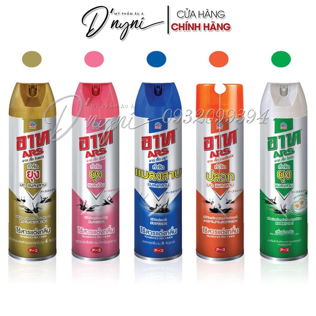 Bình xịt côn trùng ars jet spray tiêu diệt cả những côn trùng ẩn náu 600ml thái lan