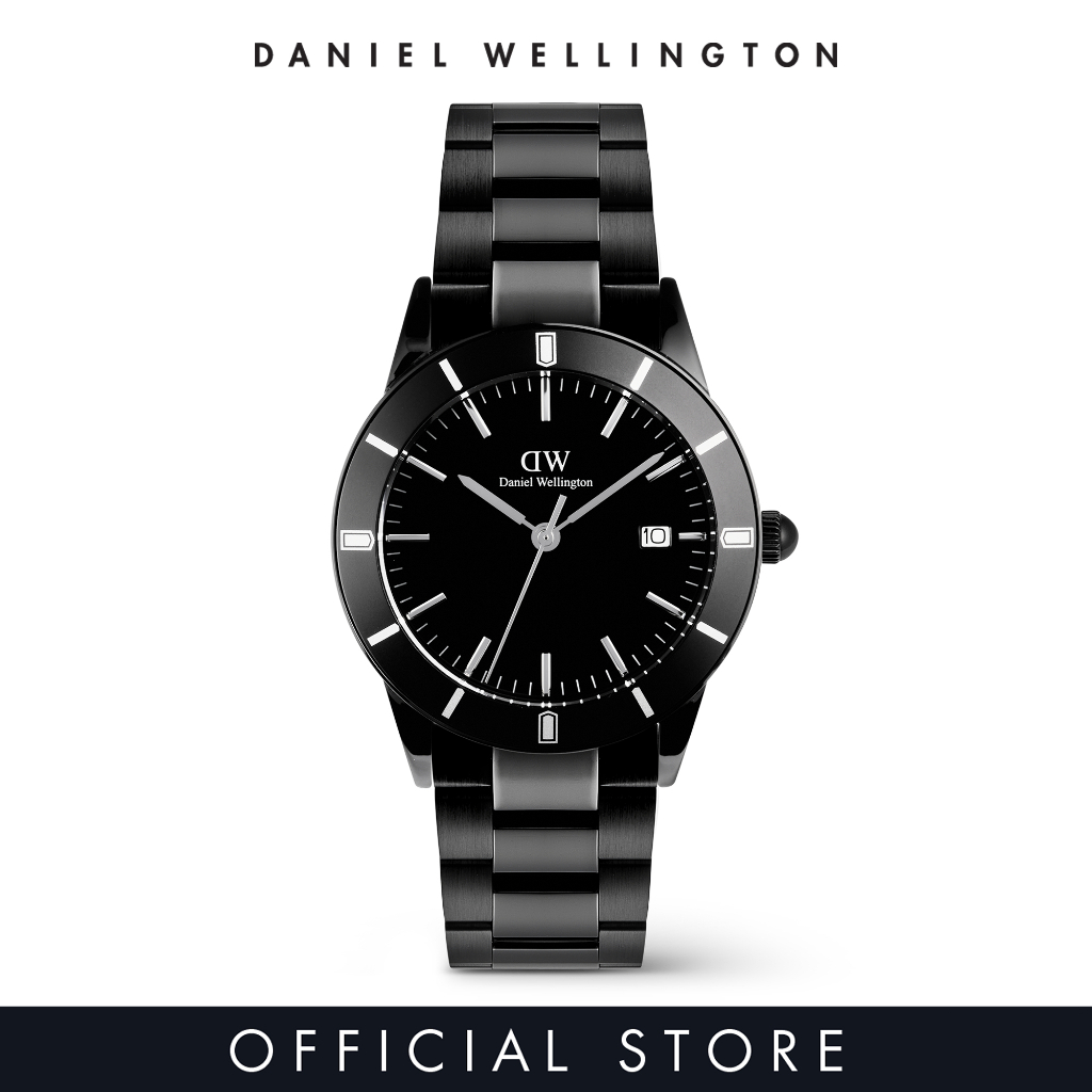 Daniel Wellington Iconic Paradigma Link 40mm Black - Men Watch stainless steel watch DW Official Authentic Original